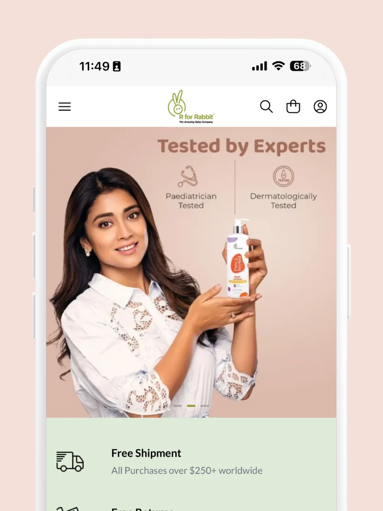 A skincare storefront on Ooulet showing a dermatologist tested range